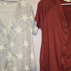 Red and Blue Star Pajama Set